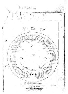Plan of uMgungundlovu by James Stuart - image taken from a book
