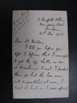 Letter James Stuart to Haddon