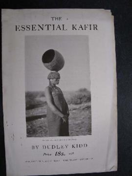 Cover - 'The Essential Kafir' by Dudley Kidd