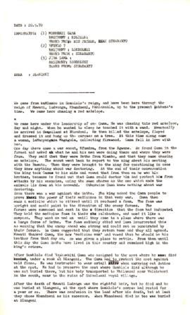 Msebenzi Gama, edited typescript