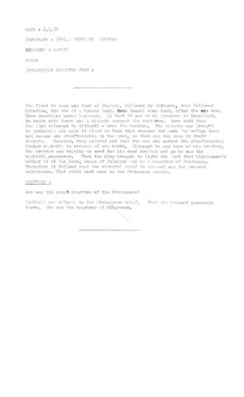 Sikuleni Shongwe, edited typescript