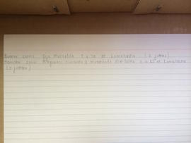 Index card 1, Mahlalela