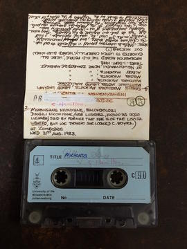 Magoloza Mkhonta, audio tape cassette and case label (side a)