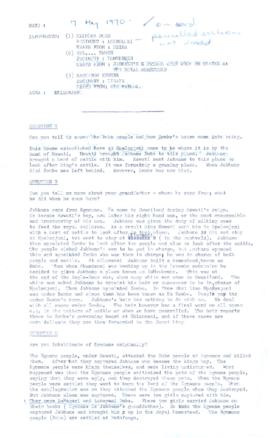 Mlingwa Dube, edited typescript