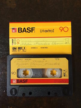 Madabu Dlamini, audio tape cassette and case label