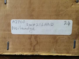 Nsibandze, collection box label