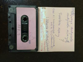 Mandanda Mthethwa, audio tape cassette and case label (side A)