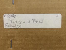 Fakudze, collection  box label