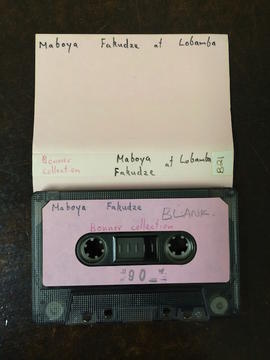 Maboya Fakudze, audio tape cassette and case label