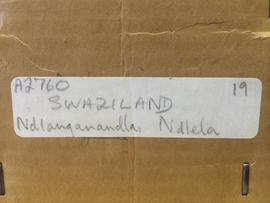 Ndlela, collection box label 1