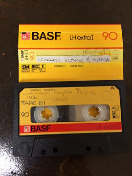 Msebenzi Gama, audio tape cassette and case label (view 2)