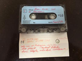 Mbali Hlophe, audio tape cassette and case label