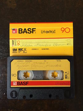 Mvandasi Dlamini, audio tape cassette and case label