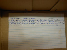 Index card, Nsibande box