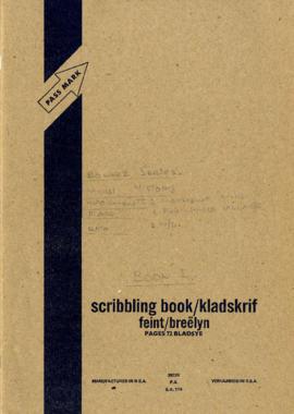 Mboziswa Mnisi, notebook 1