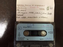 Simbimba Ndlela, audio tape cassette and case label