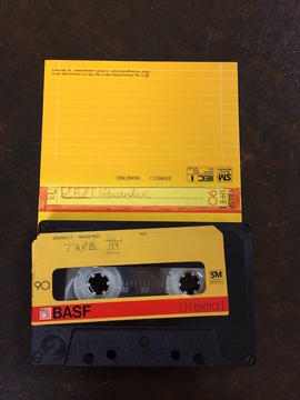 John Nxumalo, audio tape cassette and case label (side B)
