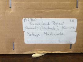 Khumalo, collection  box label