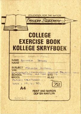 Mandlabovu Fakudze, notebook 1