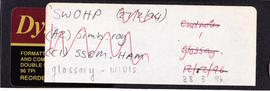 Floppy disk label