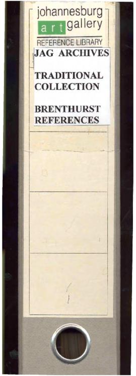 JAG Archives: Traditional Collection: Brenthurst References