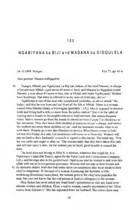 Ngabiyana ka Biji and Masana ka Sigqulela, Testimony from 'The James Stuart Archive of Recorded O...