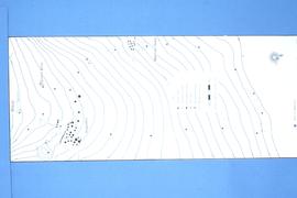 Slide of a plan of uMgungundlovu