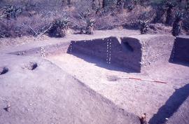 Slide of midden excavation