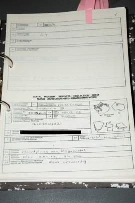 DSS135a-e Accession Record page 1