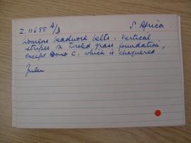 MAA catalogue card Z 11688 A, B, C and D