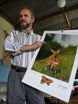 Patrick, photograph in his sitting room in Lobamba, c.2005